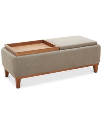 Jollene Fabric Storage Cocktail Ottoman