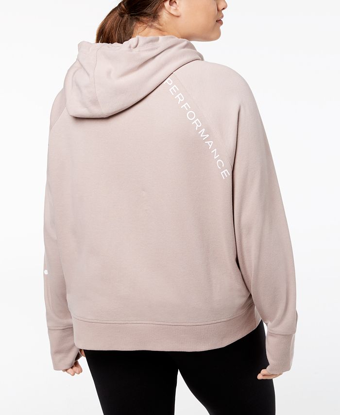 Calvin Klein Plus Size Logo Zip Hoodie - Macy's
