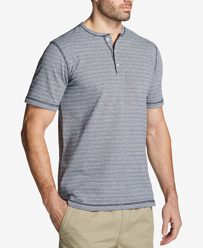 Weatherproof Vintage Men's Textured Stripe Henley - Macy's