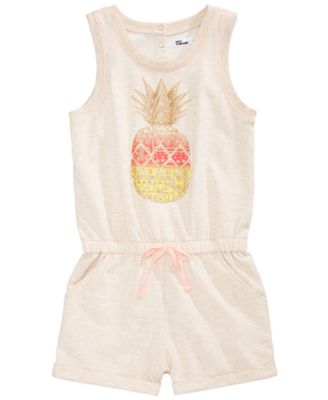 Epic Threads - Pineapple-Print Romper, Big Girls