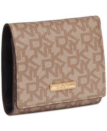 DKNY Bryant Signature Trifold Wallet, Created for Macy's - Macy's
