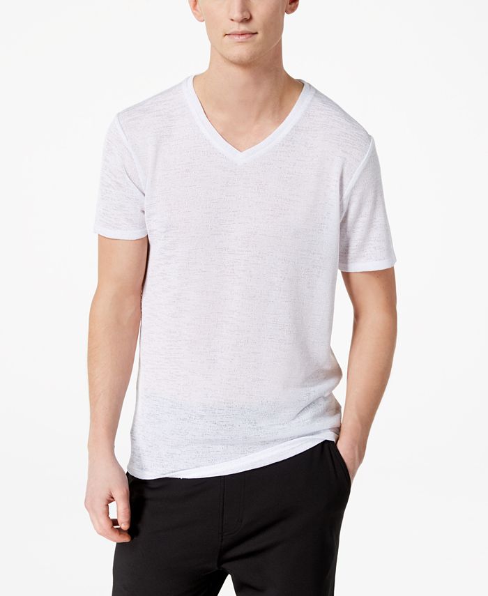 GUESS Men's V-Neck T-Shirt - Macy's