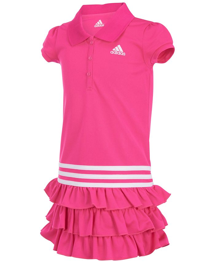 adidas Ruffled Polo Dress, Little Girls - Macy's