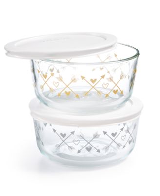 Pyrex - 4-Pc. Arrow Storage Set