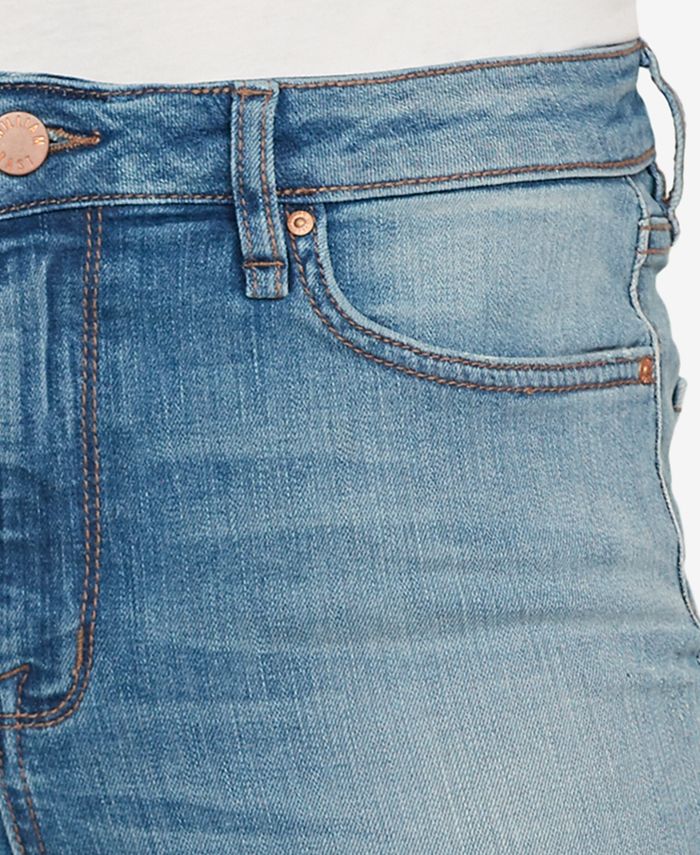 WILLIAM RAST Super-Skinny High-Rise Frayed-Cuff Jeans - Macy's