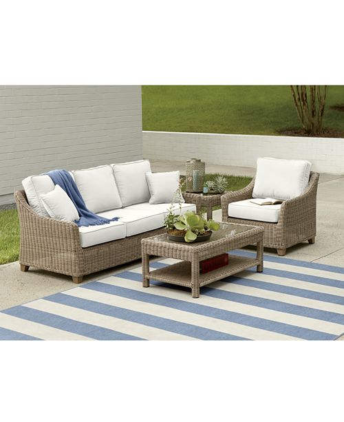 Furniture Willough Outdoor Seating Collection, with Sunbrella® Cushions, Created for Macy&#39;s ...
