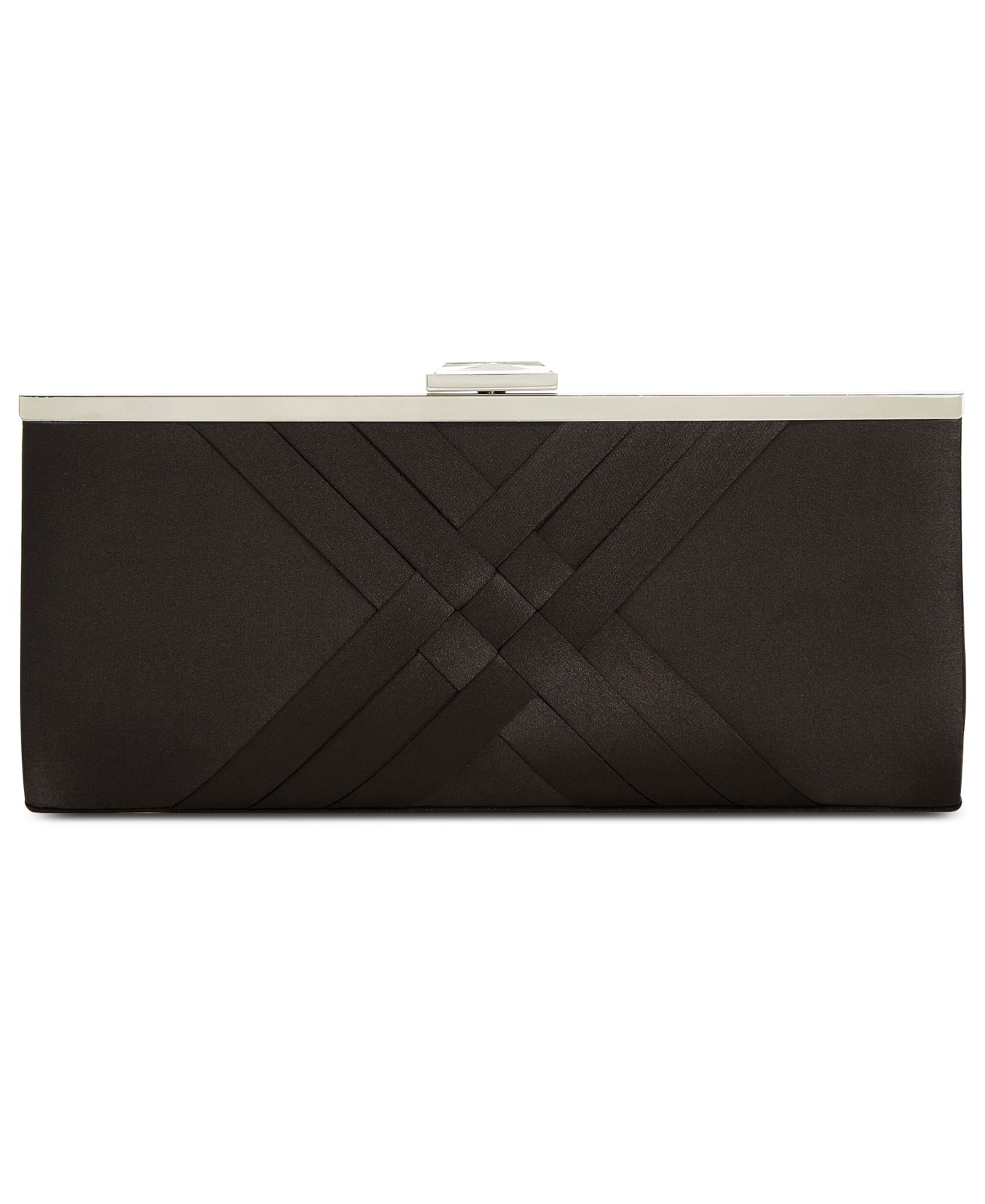 Женский клатч I.N.C. International Concepts Kelsie Clutch, цвет: Чёрный / Серебряный — фото 1