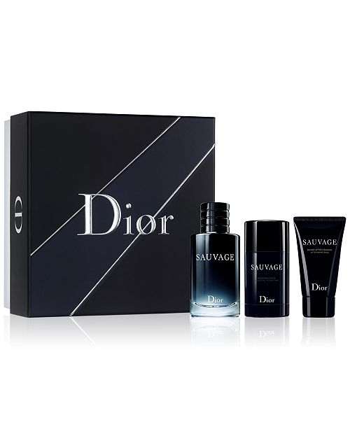 Dior Men S 3 Pc Sauvage Eau De Toilette Gift Set Reviews All Perfume Beauty Macy S