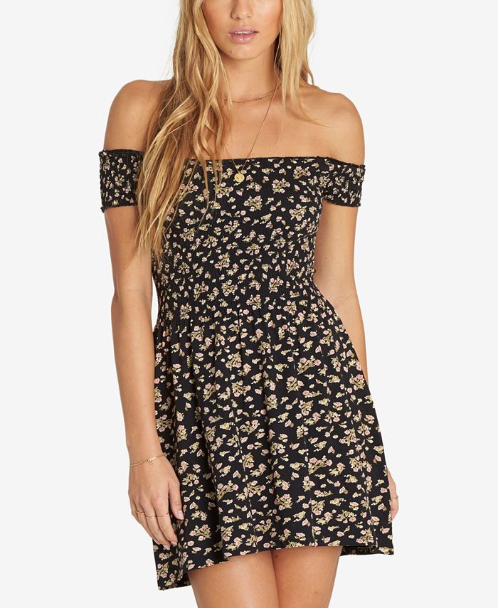 Billabong Juniors Cotton Off The Shoulder Mini Dress Macy s
