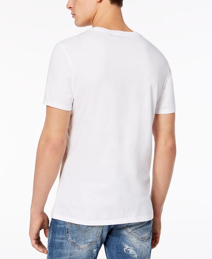 GUESS Men's Caviar Metallic Logo-Print T-Shirt & Reviews - T-Shirts ...