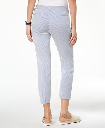 Tommy Hilfiger Striped Cropped Pants, Created for Macy's - Macy's