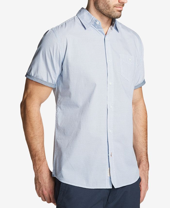 Weatherproof Vintage Men's Printed Poplin Pocket Shirt - Macy's