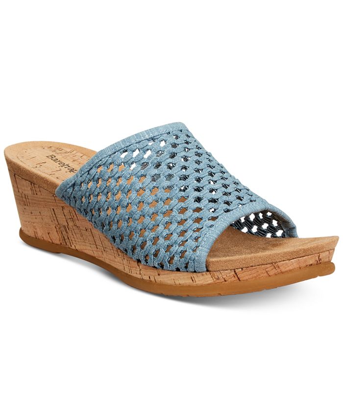 Baretraps Flossey Slip-On Wedge Sandals - Macy's