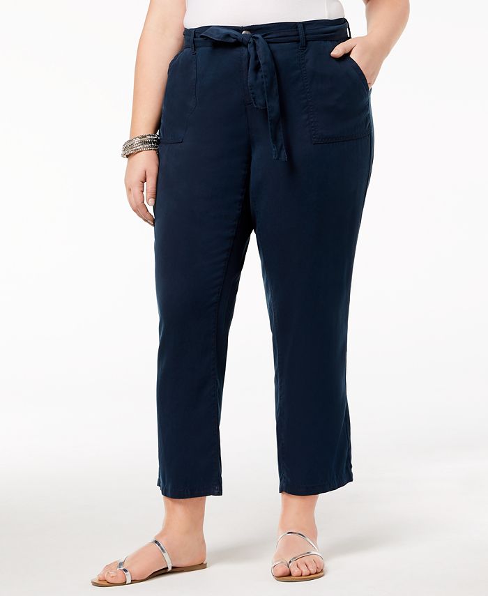 Style & Co Plus Size High-Rise Soft Pants, Created for Macy's - Macy's