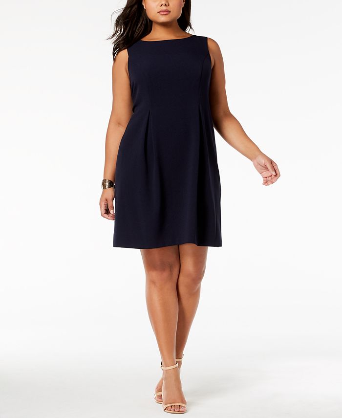 Jessica Howard Plus Size Bow-Back Fit & Flare Dress - Macy's