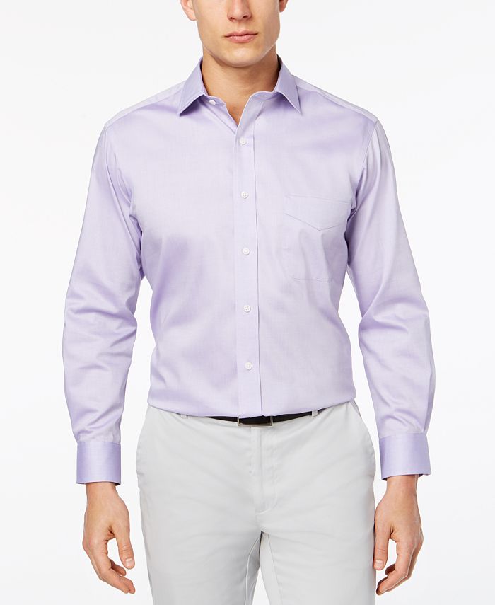 Club Room Men's SlimFit Pinpoint Solid Dress Shirt, Created for Macy's