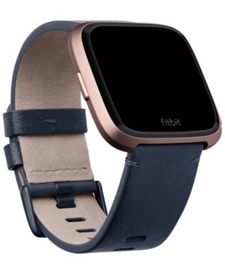 Fitbit Versa™ Midnight Blue Horween Leather Accessory Band