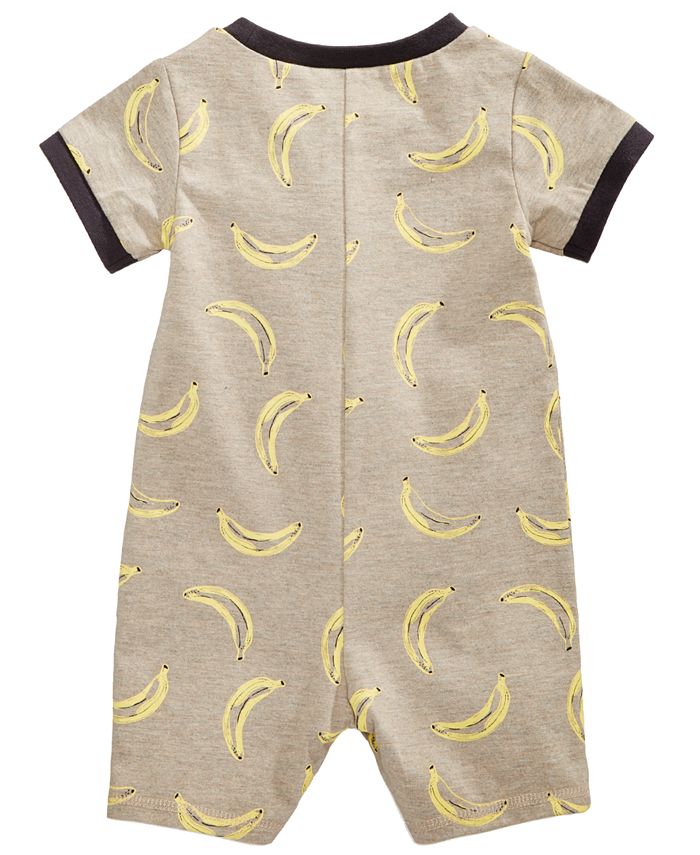 First Impressions BananaPrint Cotton Romper, Baby Boys, Created for