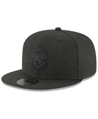 cubs fitted hat black