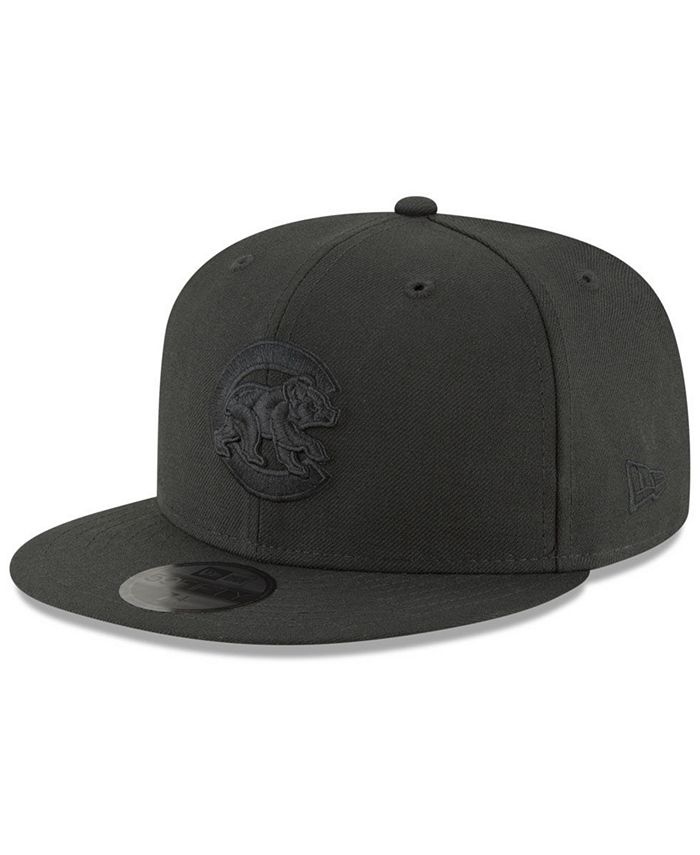New Era Chicago Cubs Blackout 59FIFTY Fitted Cap - Macy's