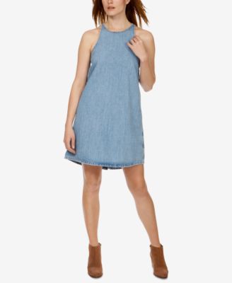 Lucky Brand Cotton Snap-Back Denim Dress
