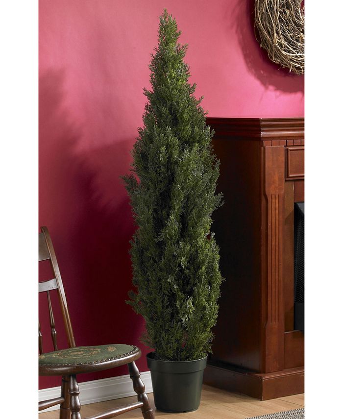 Nearly Natural - 5' Mini Cedar Pine Indoor/Outdoor Tree