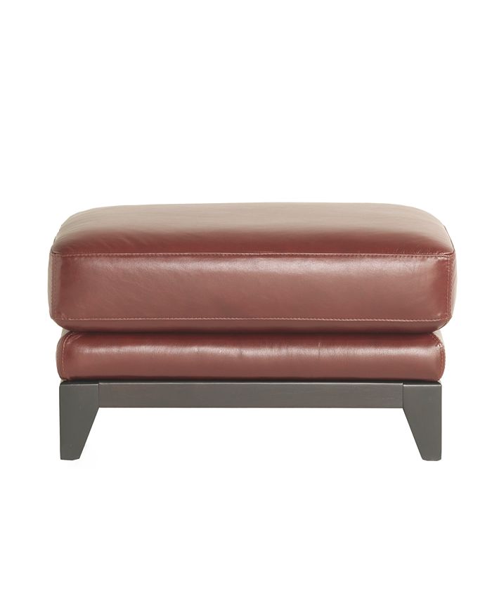 Furniture CLOSEOUT! Stefano Leather Ottoman Macy's