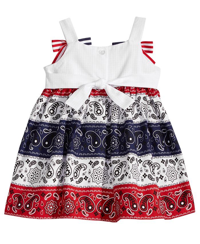Red white and top blue baby girl clothes