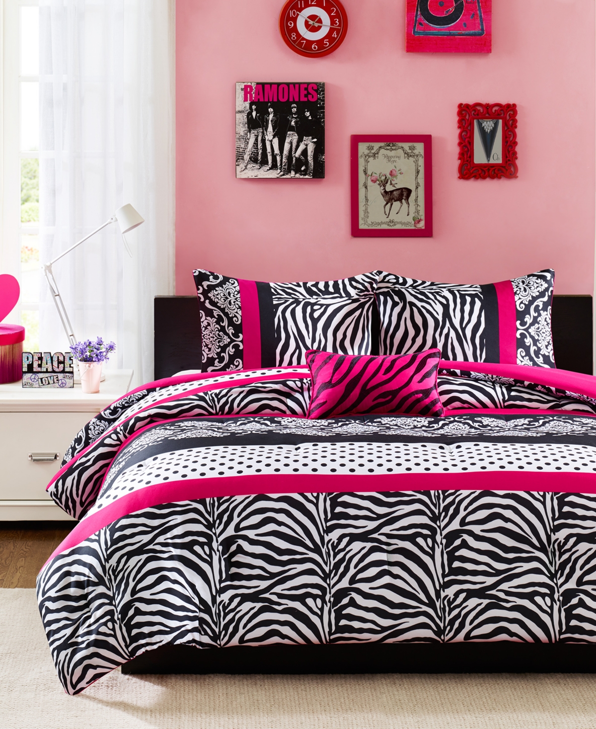 Mi Zone Reagan 3-pc. Twin/twin Xl Comforter Set Bedding In Pink