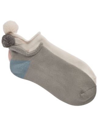 Lemon - Women's 2-Pk. Pom Pom No-Show Socks