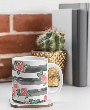 Deny Designs - Dash and Ash Cheers To Rose Coffee Mug