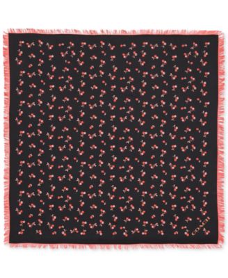 COACH - Cherry Silk Square Scarf