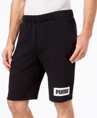 mens puma fleece shorts