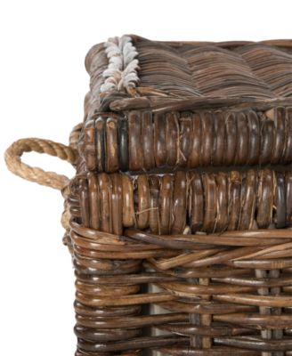 JONATHAN Y Caden 30'' Wicker Storage Trunk