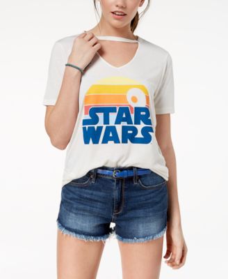 Mighty Fine - Juniors' Star Wars Choker Graphic-Print T-Shirt