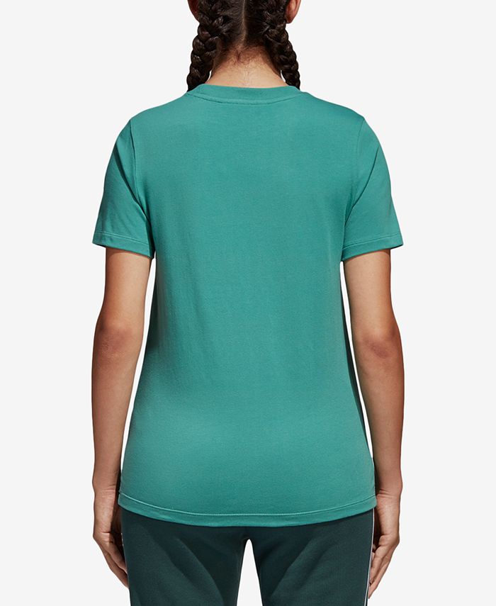 adidas adicolor Cotton Trefoil T-Shirt & Reviews - Tops - Women - Macy's
