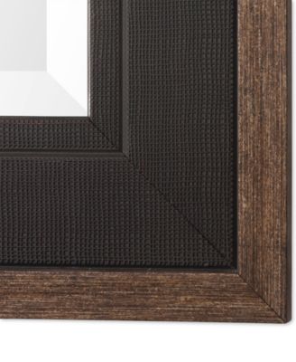 Staveley Rustic Black-Framed Mirror