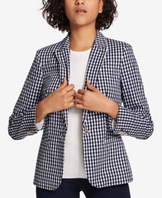 Tommy Hilfiger - Gingham-Print Blazer