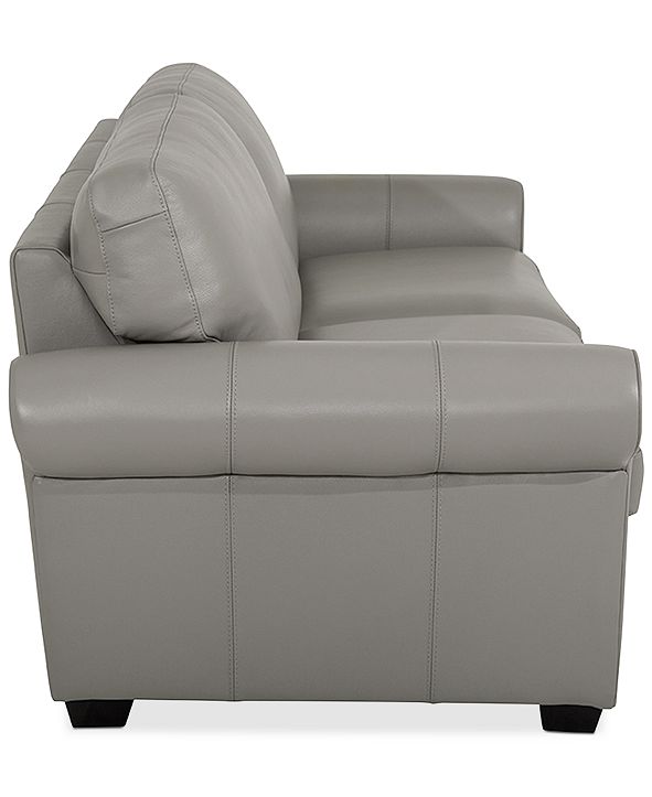 Furniture Orid 77" Full Leather Sleeper, Created for Macy ...