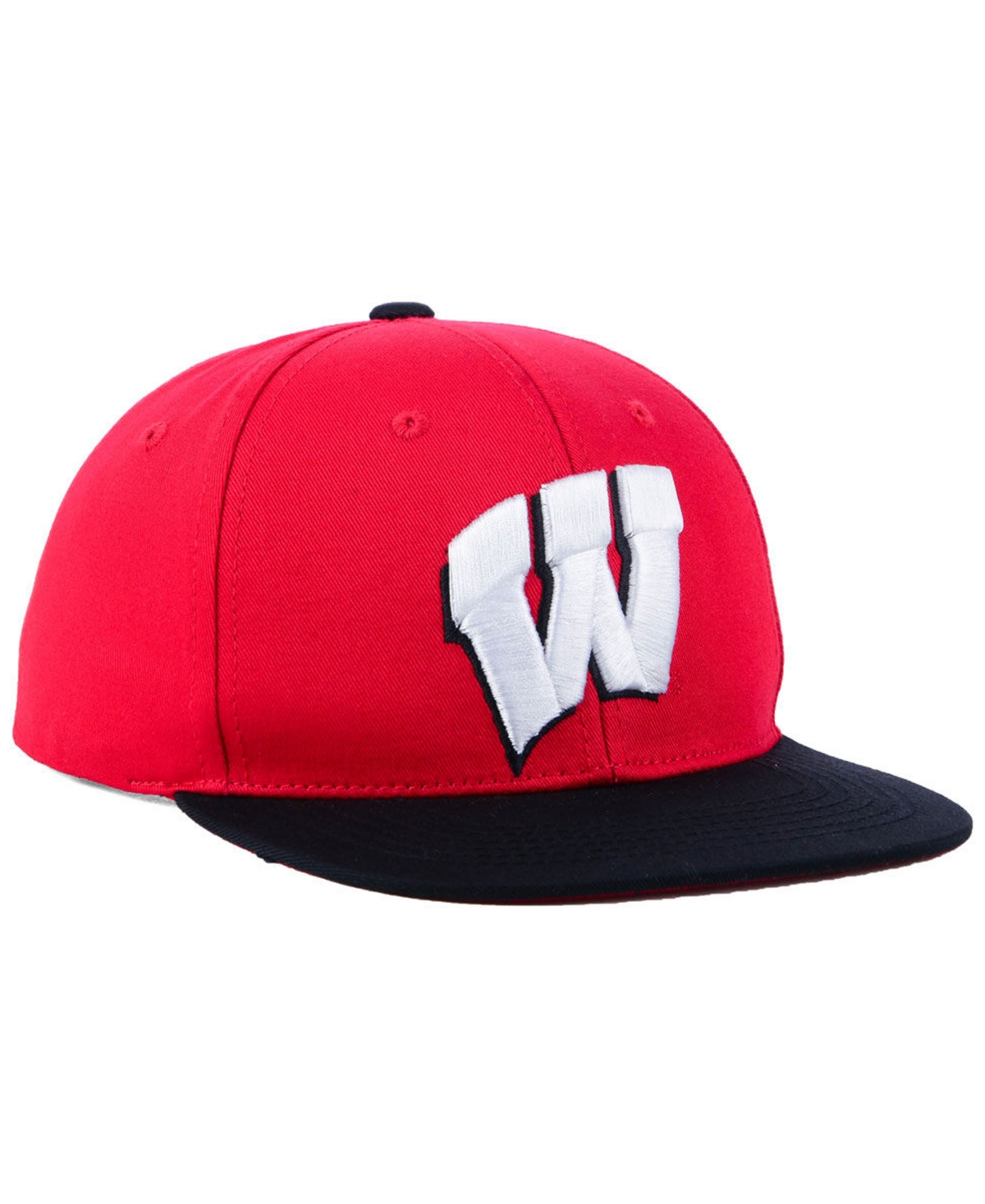 Top Of The World Boys' Wisconsin Badgers Maverick Snapback Cap In Red,black