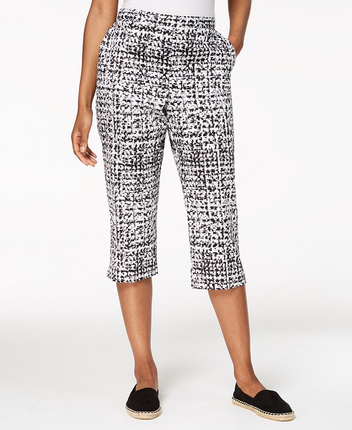 Alfred Dunner Petite Printed Capri Pants Macy's