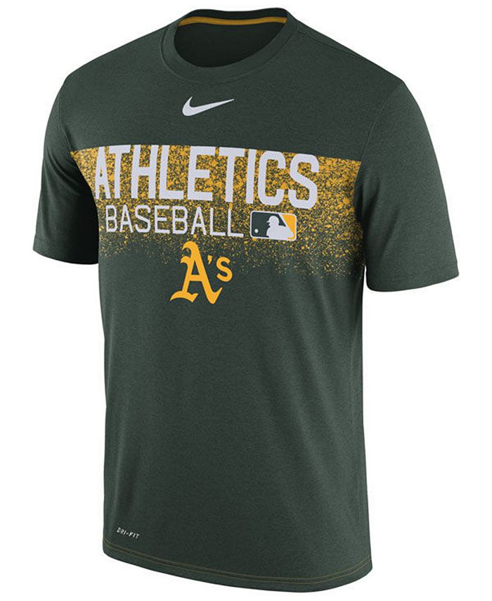 Nike Men's Oakland Athletics Authentic Legend Team Issue T-Shirt - Macy's