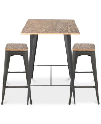 Lumisource - Oregon 3-Pc. Pub Set, Quick Ship