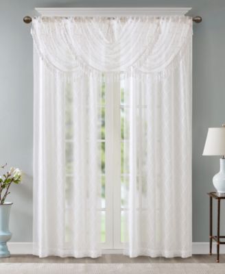 Irina Diamond Embroidered Sheer Window Treatments