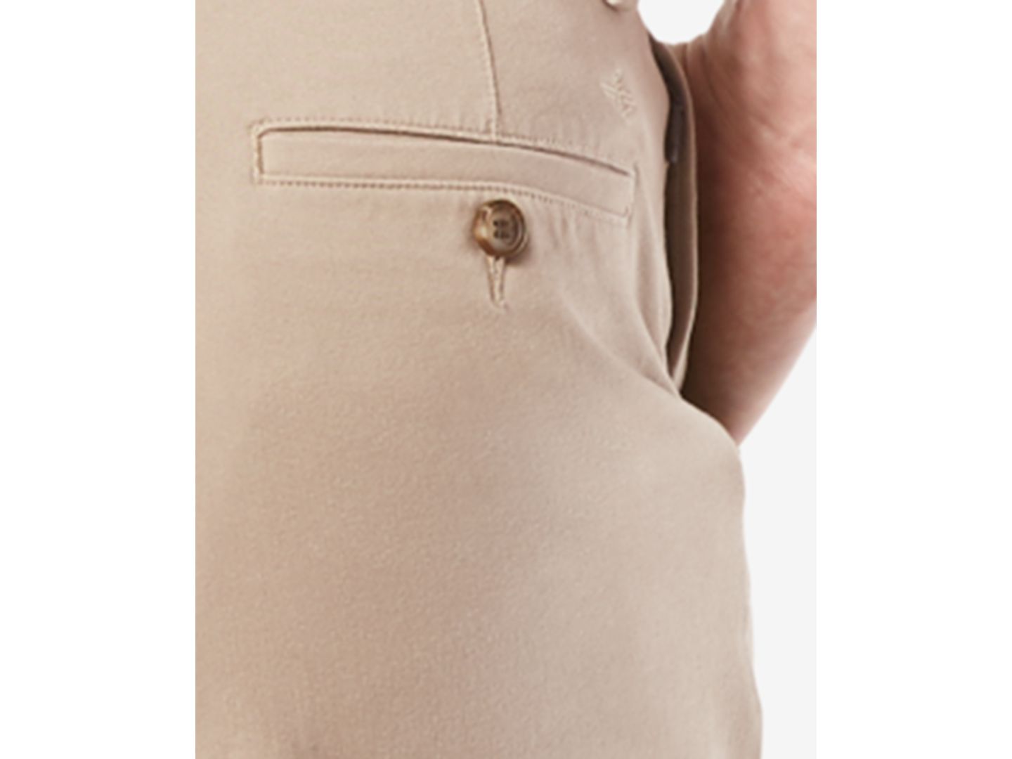 Мужские брюки Dockers Workday Smart 360 Flex Classic Fit Khaki Stretch, цвет: Песочный бежевый — фото 7
