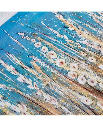 Madison Park - Seascape 4-Pc. Framed Gel-Coated Canvas Print Set