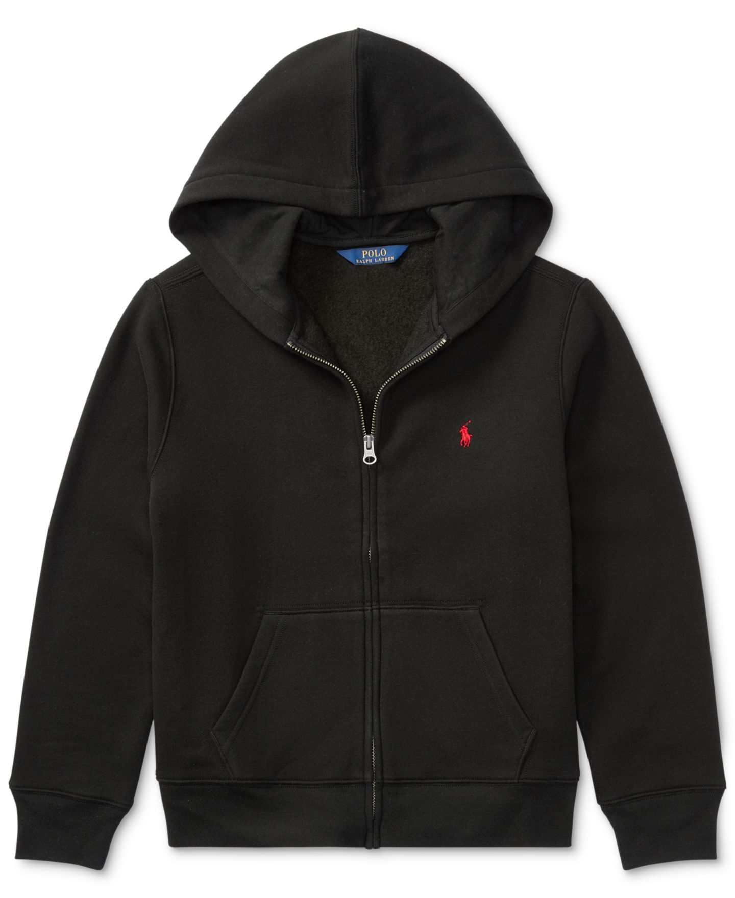 Детское худи Polo Ralph Lauren Cotton Fleece Collection, цвет: Пепельный серый меланжевый — фото 1