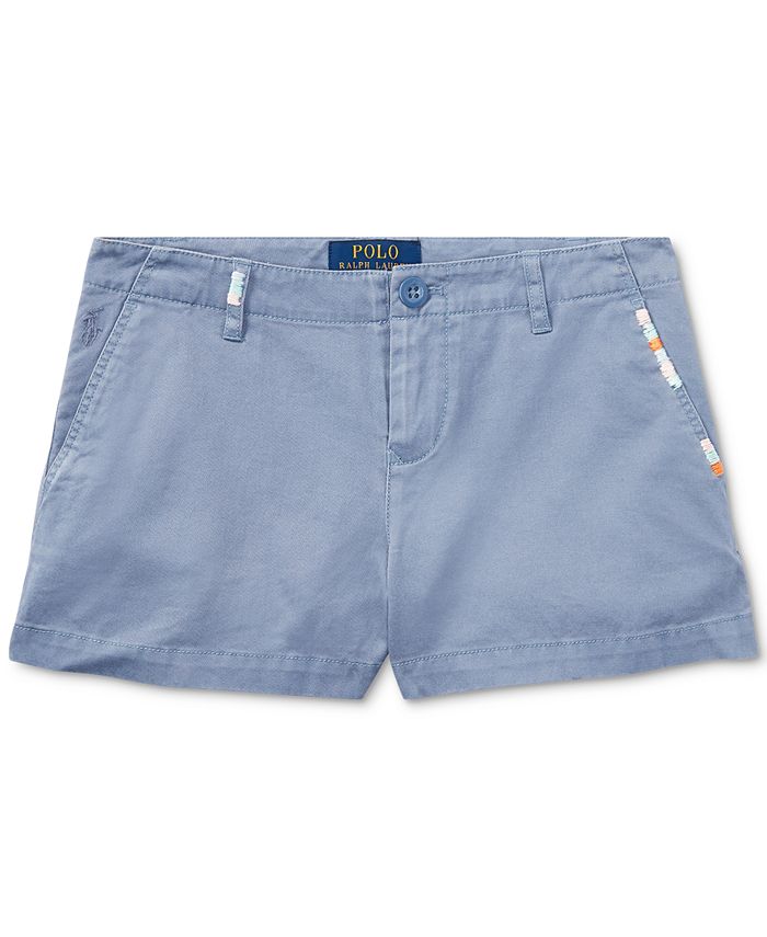 Polo Ralph Lauren Cotton Chino Shorts, Big Girls - Macy's