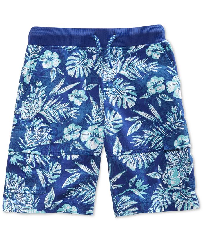 Epic Threads Floral-Print Cotton Shorts, Toddler Boys, Created for Macy ...