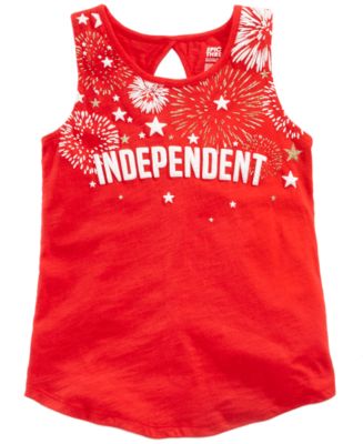 Metallic Dream Big Graphic Print Tank Top